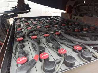 Használt targonca LINDE E20/600 ELEKTRO VIERRADFRONTSTAPLER (13040249)