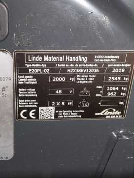 Használt targonca LINDE E20PL-386-02 ELEKTRO VIERRADFRONTSTAPLER (13008398)