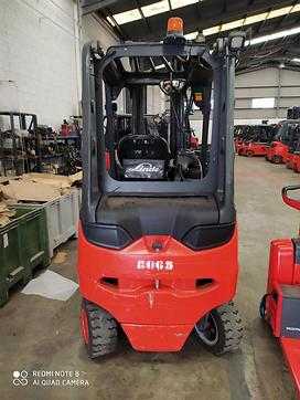 Használt targonca LINDE E30/600 H ELEKTRO VIERRADFRONTSTAPLER (12960558)