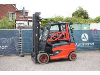Használt targonca LINDE E35H-01/600 ELEKTRO VIERRADFRONTSTAPLER (13041379) backdrop