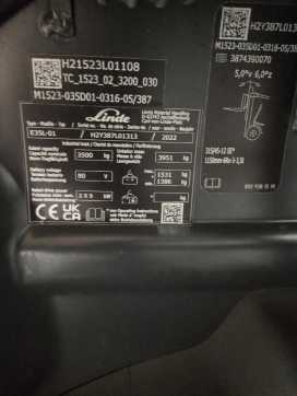 Használt targonca LINDE E35L-387-01 ELEKTRO VIERRADFRONTSTAPLER (13054462)