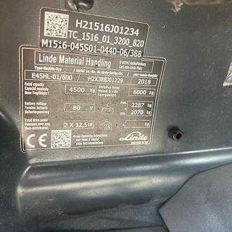 Használt targonca LINDE E45 ELEKTRO VIERRADFRONTSTAPLER (13061527)