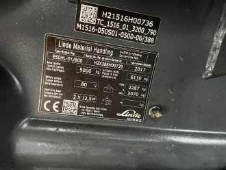 Használt targonca LINDE E50HL-01/600 ELEKTRO VIERRADFRONTSTAPLER (12953318)
