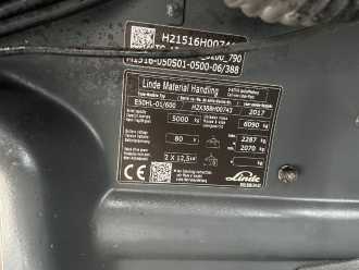 Használt targonca LINDE E50HL-01/600 ELEKTRO VIERRADFRONTSTAPLER (12953320)