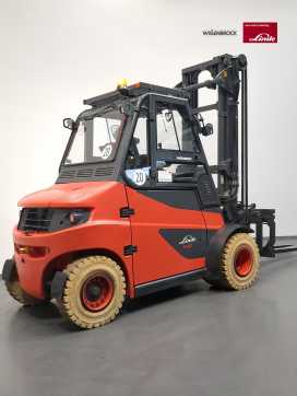 Használt targonca LINDE E80-1279-01 ELEKTRO VIERRADFRONTSTAPLER (13072063)