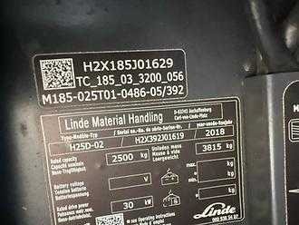 Használt targonca LINDE H 25 D -02 DIESEL VIERRADFRONTSTAPLER (13049552)
