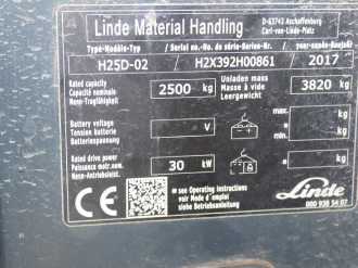 Használt targonca LINDE H 25 D 02 DIESEL VIERRADFRONTSTAPLER (13076043)