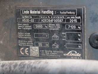 Használt targonca LINDE H 50 D-02 394 DIESEL VIERRADFRONTSTAPLER (13041459)