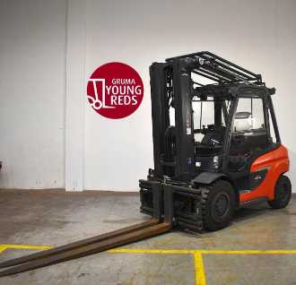 Használt targonca LINDE H 50 D/600 1204-01 DIESEL VIERRADFRONTSTAPLER (12961618) backdrop