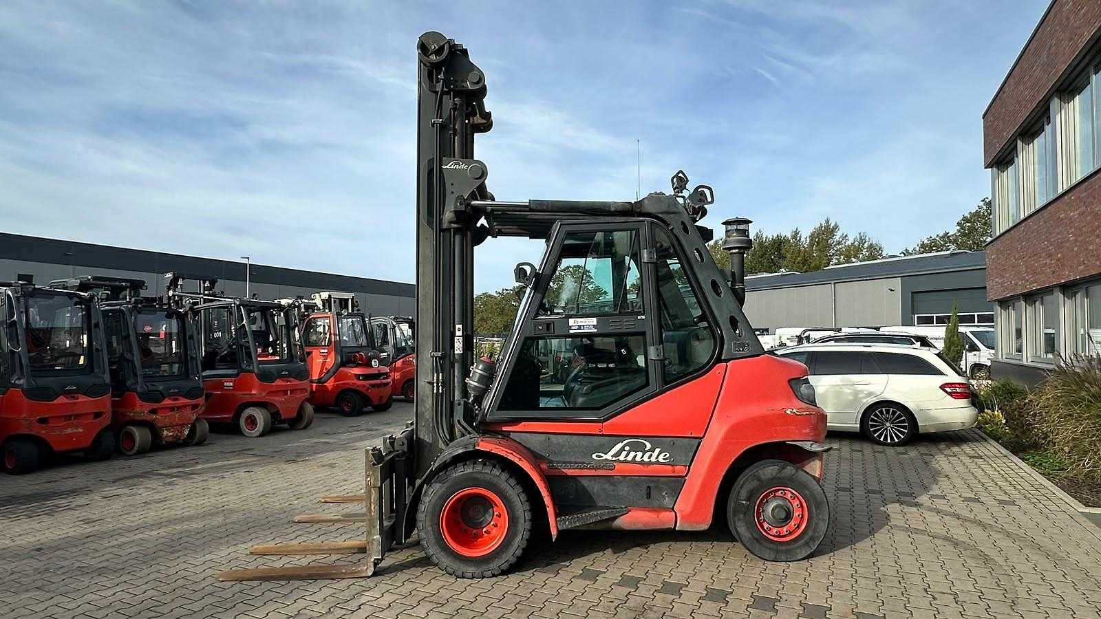 Használt targonca LINDE H 80 D -02 DIESEL VIERRADFRONTSTAPLER (13075240)