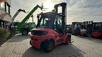 Használt targonca LINDE H 80 D -02 DIESEL VIERRADFRONTSTAPLER (13075240)