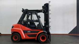 Használt targonca LINDE H 80 D EVO 4 DIESEL VIERRADFRONTSTAPLER (12382034) backdrop