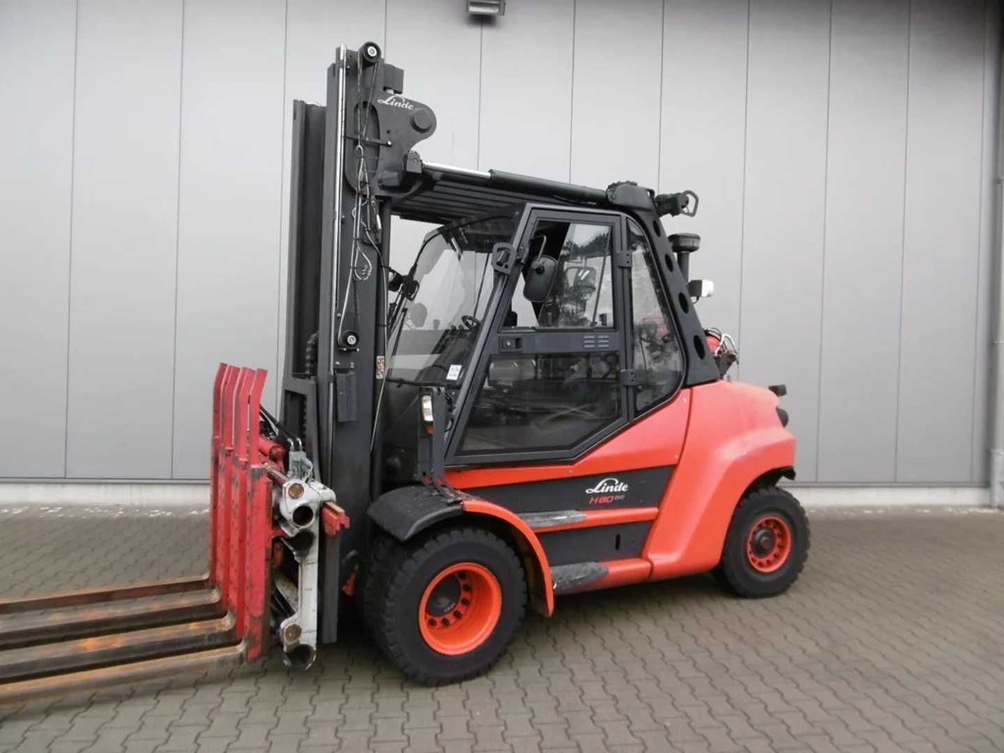 Használt targonca LINDE H 80 T-03-900 / 396 GAS VIERRADFRONTSTAPLER (12771102)