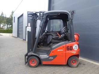 Használt targonca LINDE H14T-01 GAS VIERRADFRONTSTAPLER (13069411)