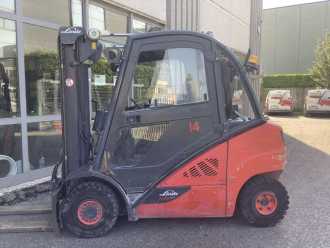 Használt targonca LINDE H25D-02 DIESEL VIERRADFRONTSTAPLER (13060663)