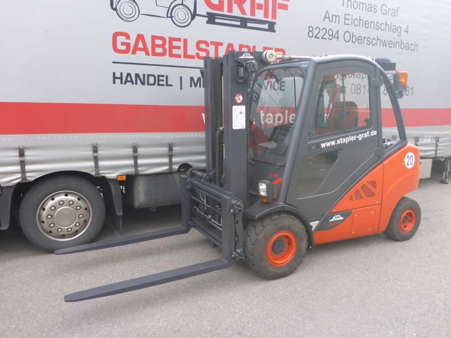 Használt targonca LINDE H35 D DIESEL VIERRADFRONTSTAPLER (13059891)