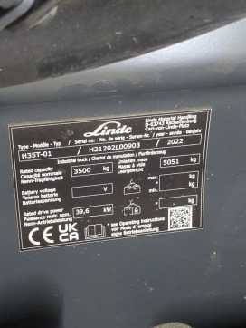 Használt targonca LINDE H35T-1202-01 GAS VIERRADFRONTSTAPLER (13065237)