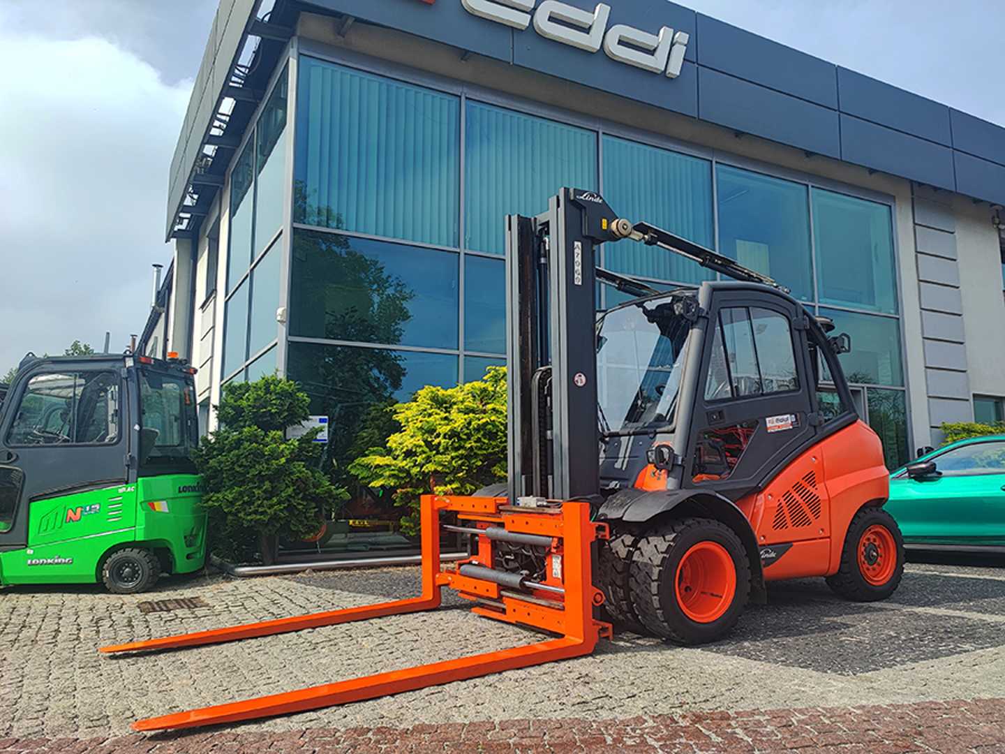 Használt targonca LINDE H45D-02 DIESEL VIERRADFRONTSTAPLER (13056730)
