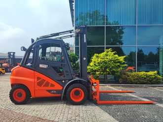 Használt targonca LINDE H45D-02 DIESEL VIERRADFRONTSTAPLER (13056730)