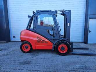 Használt targonca LINDE H50D-01 - TRIPLEX DIESEL VIERRADFRONTSTAPLER (12957355)