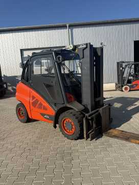 Használt targonca LINDE H50D-02 Containerfähig DIESEL VIERRADFRONTSTAPLER (13072452)