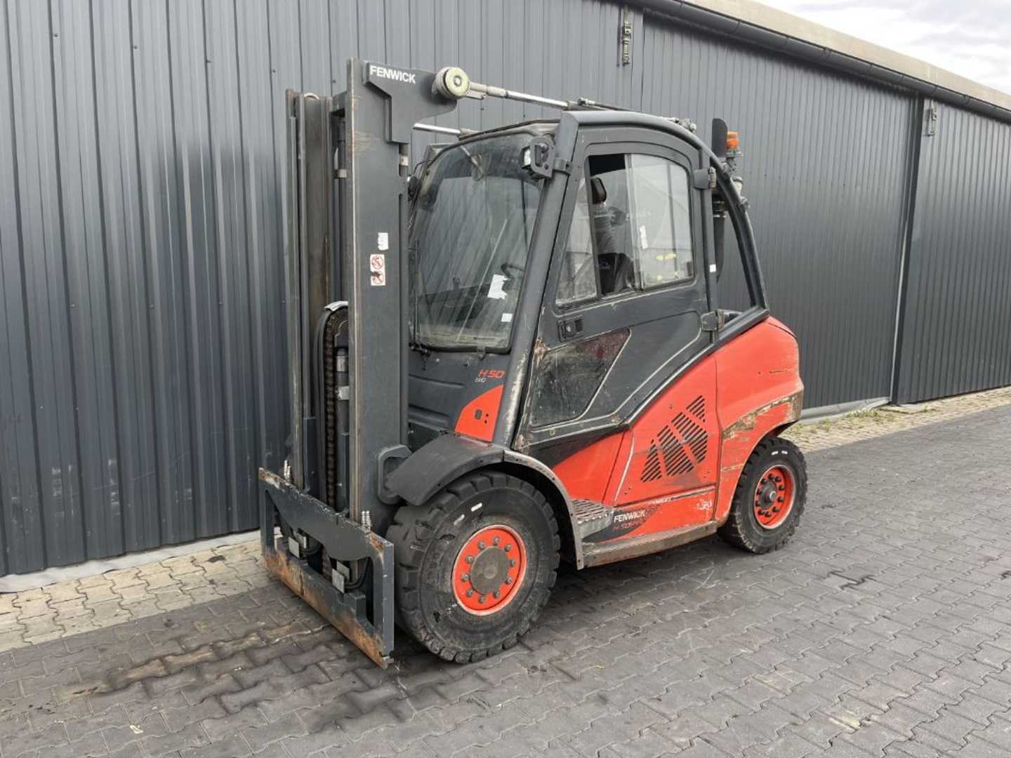 Használt targonca LINDE H50D-02 DIESEL VIERRADFRONTSTAPLER (13057755)