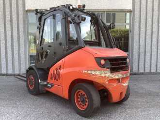 Használt targonca LINDE H50D-02 DIESEL VIERRADFRONTSTAPLER (13060661)