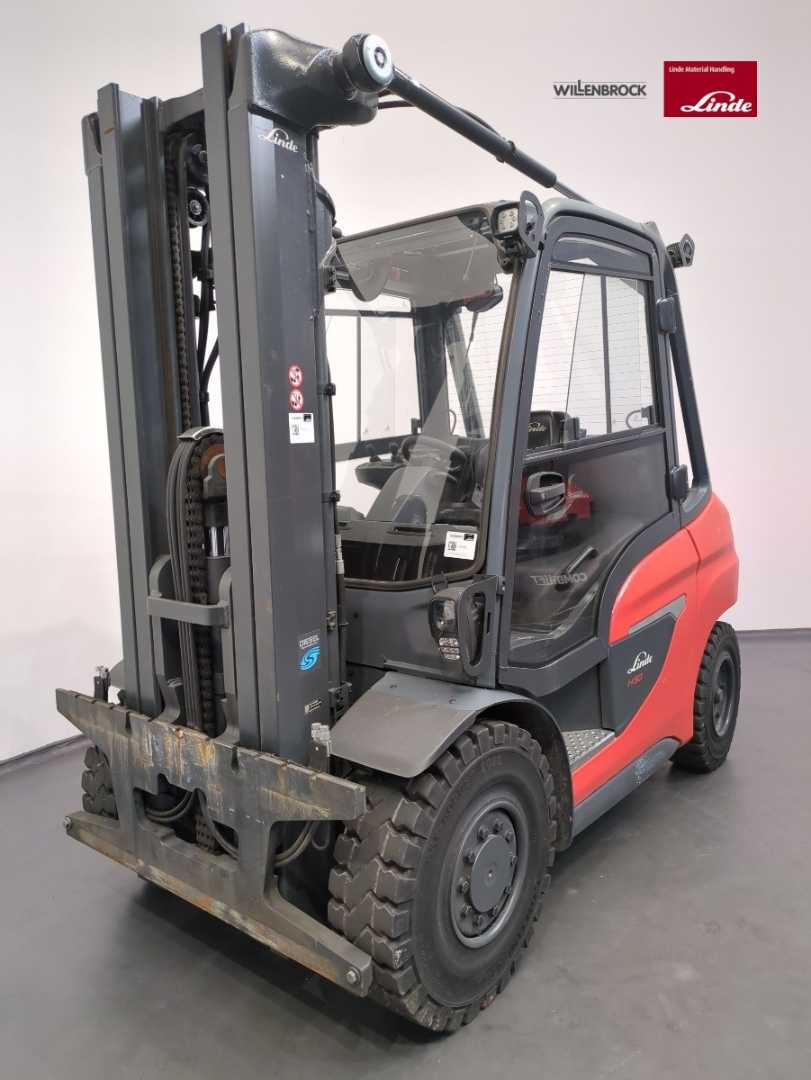 Használt targonca LINDE H50D-1204-01 DIESEL VIERRADFRONTSTAPLER (13070155)