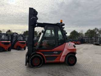 Használt targonca LINDE H70D-03 DIESEL VIERRADFRONTSTAPLER (13075331)