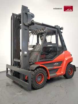 Használt targonca LINDE H70D-396-03 DIESEL VIERRADFRONTSTAPLER (13022449) backdrop