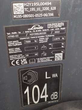 Használt targonca LINDE H70D-396-03 DIESEL VIERRADFRONTSTAPLER (13022449)
