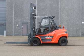 Használt targonca LINDE H80 DIESEL VIERRADFRONTSTAPLER (12794647) backdrop
