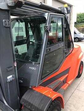 Használt targonca LINDE H80 T / 1100 GAS VIERRADFRONTSTAPLER (12962247)