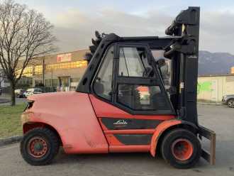 Használt targonca LINDE H80D-03/1100 DIESEL VIERRADFRONTSTAPLER (13016240)
