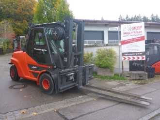 Használt targonca LINDE H80D-03/1100 DIESEL VIERRADFRONTSTAPLER (13074891)