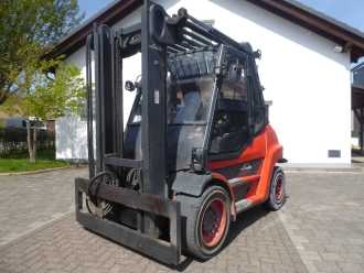 Használt targonca LINDE H80D-03 DIESEL VIERRADFRONTSTAPLER (13040092) backdrop