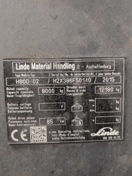 Használt targonca LINDE H80D-396-02 DIESEL VIERRADFRONTSTAPLER (13040421)