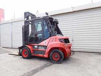 Használt targonca LINDE H80D DIESEL VIERRADFRONTSTAPLER (12963086)