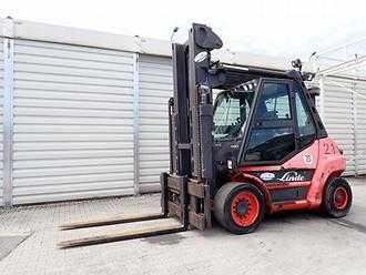 Használt targonca LINDE H80D DIESEL VIERRADFRONTSTAPLER (12963086)