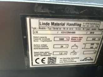 Használt targonca LINDE L10 ELEKTRO HOCHHUBWAGENDEICHSEL (13065109)