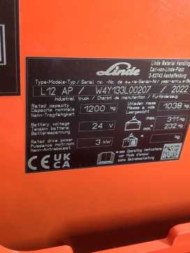 Használt targonca LINDE L12AP-133-01 ELEKTRO HOCHHUBWAGENFAHRERSTAND (13050950)
