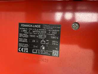 Használt targonca LINDE L14RW ELEKTRO HOCHHUBWAGENFAHRERSITZ (13051003)
