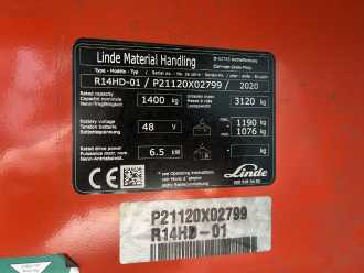 Használt targonca LINDE R14HD-01 ELEKTRO SCHUBMASTSTAPLER (13072650)