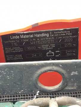 Használt targonca LINDE T16-1152-01 ELEKTRO NIEDERHUBWAGENDEICHSEL (13075027)