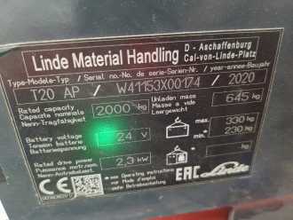 Használt targonca LINDE T20AP-1153-00 ELEKTRO NIEDERHUBWAGENFAHRERSTAND (13064830)