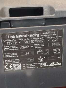 Használt targonca LINDE T25FP-1153-02 ELEKTRO NIEDERHUBWAGENFAHRERSTAND (13066471)