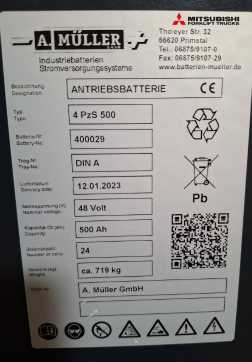 Használt targonca MITSUBISHI FB 16 ACNT ELEKTRO DREIRADFRONTSTAPLER (13052527)