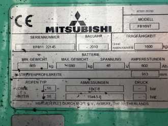 Használt targonca MITSUBISHI FB16NT ELEKTRO DREIRADFRONTSTAPLER (13066821)