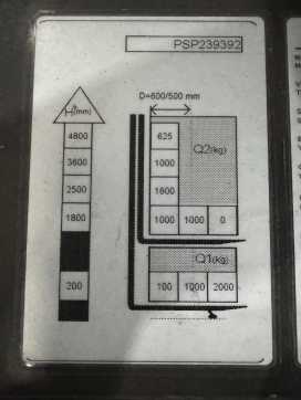 Használt targonca MITSUBISHI SBV16P480 - 550 Std. - Initialhub - HH 4.800 mm ELEKTRO HOCHHUBWAGENDEICHSEL (12914417)