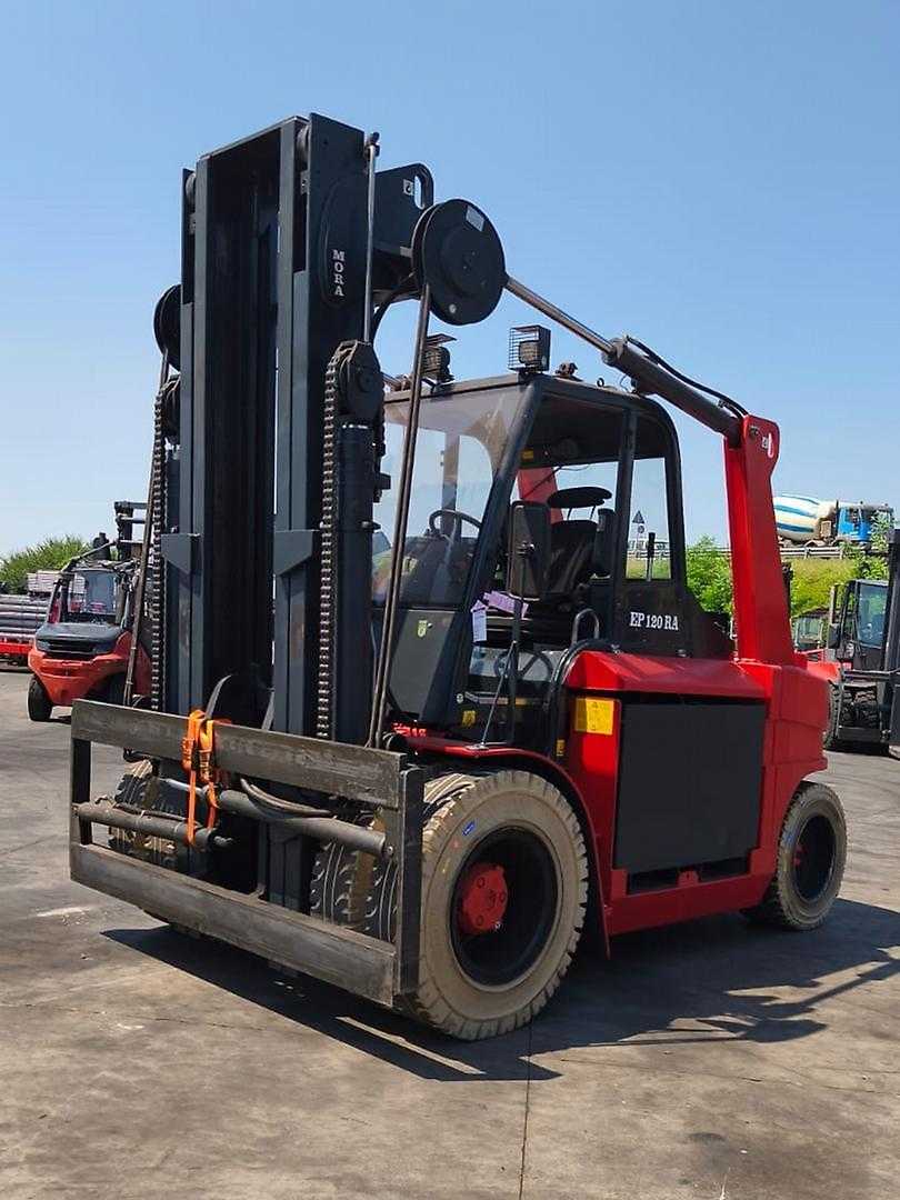 Használt targonca MORA EP120RA ELEKTRO VIERRADFRONTSTAPLER (12990431)